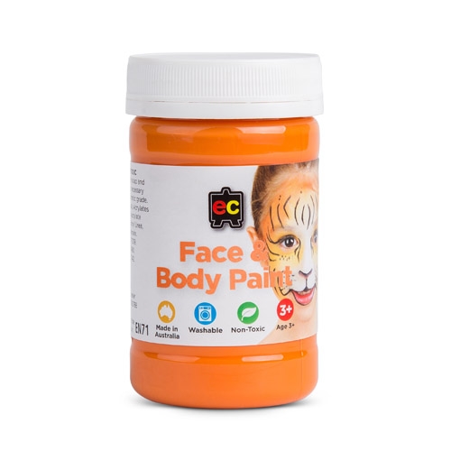 Face and Body Paints Orange 175ml EC